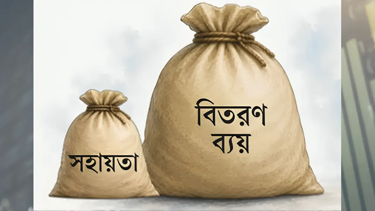 ৮ কোটি টাকা বিতরণে খরচ ৫৩ কোটি!